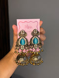 Antique gold tone statement jhumkaa - Mannat